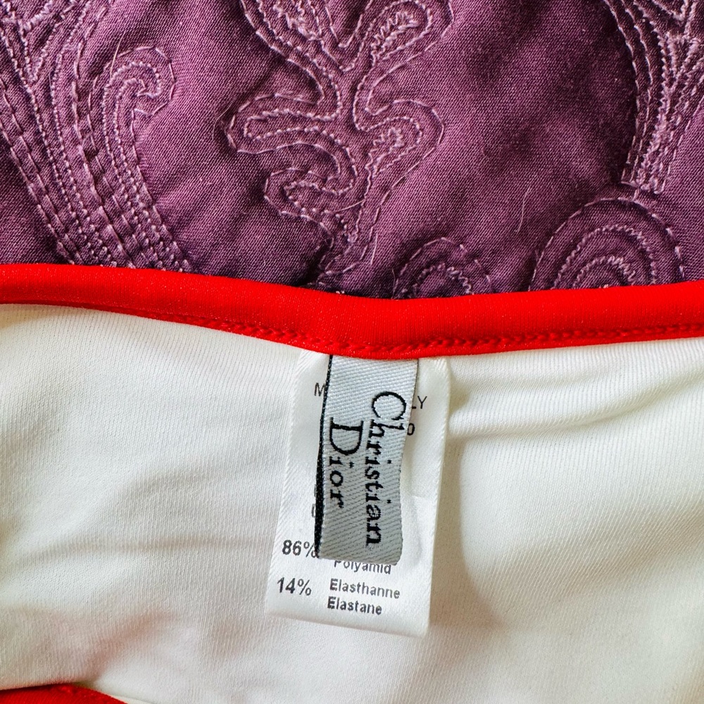Dior Trotter Monogram Bikini with Red Trim - Picture 5 of 9